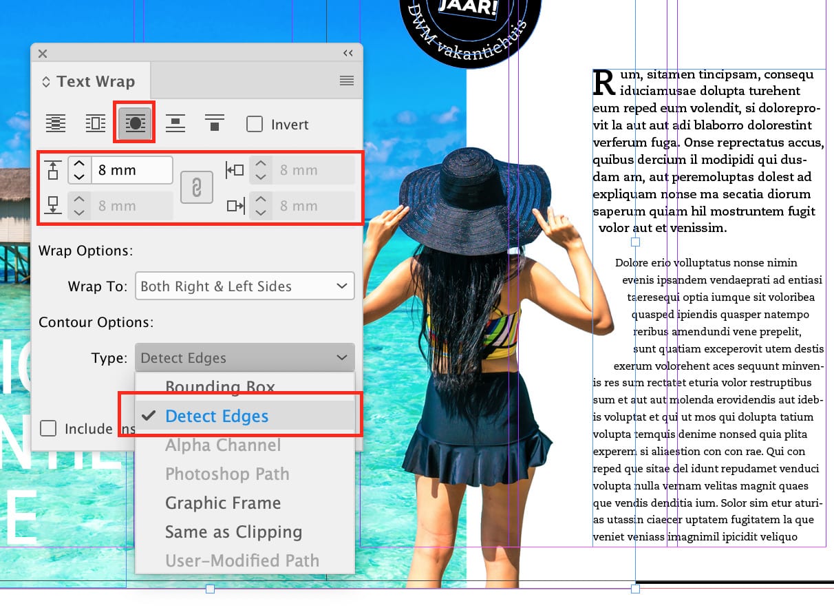 Tekst rond afbeelding laten lopen in InDesign DWM Trainingen